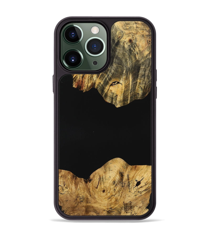 iPhone 13 Pro Max Wood Phone Case - Dustin (Pure Black, 725910)