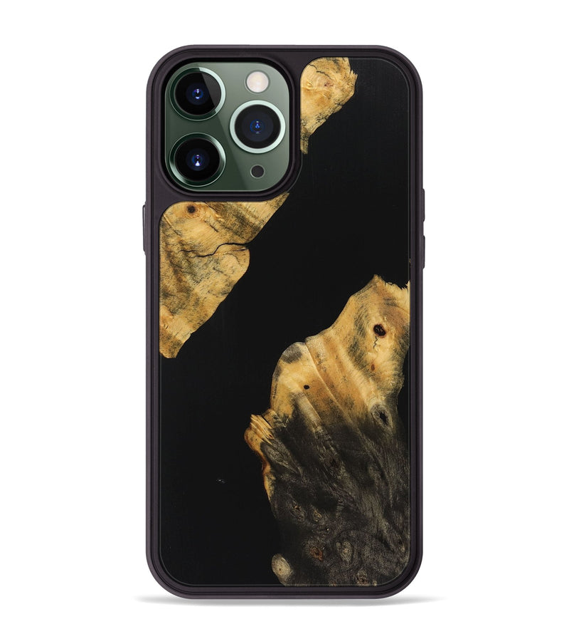 iPhone 13 Pro Max Wood Phone Case - Emil (Pure Black, 725911)