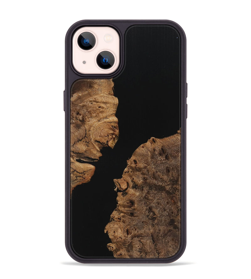 iPhone 14 Plus Wood Phone Case - Zayn (Pure Black, 725915)