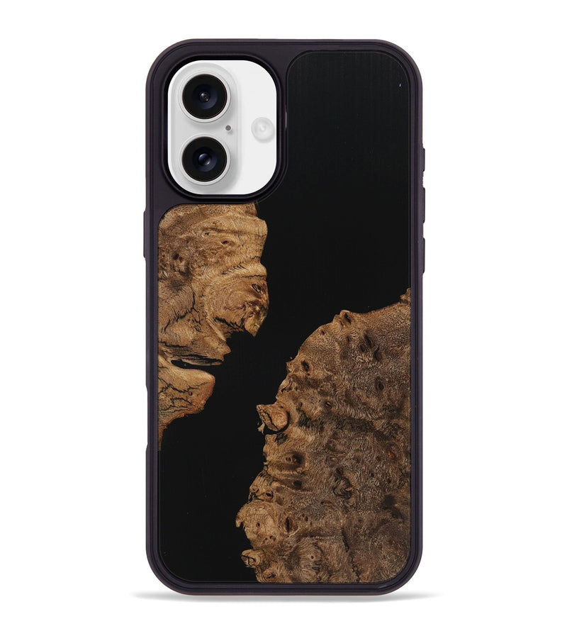 iPhone 16 Plus Wood Phone Case - Zayn (Pure Black, 725915)