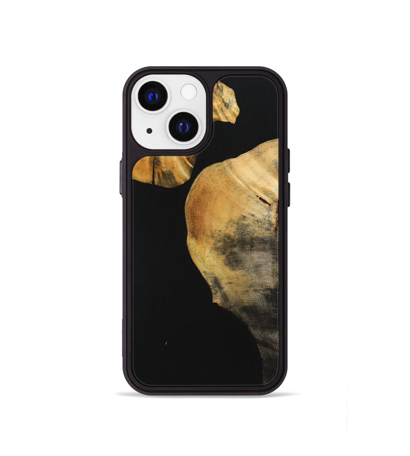 iPhone 13 mini Wood Phone Case - Staci (Pure Black, 725918)