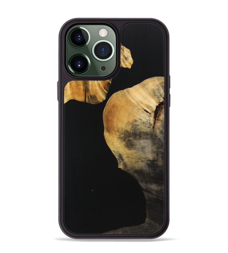 iPhone 13 Pro Max Wood Phone Case - Staci (Pure Black, 725918)