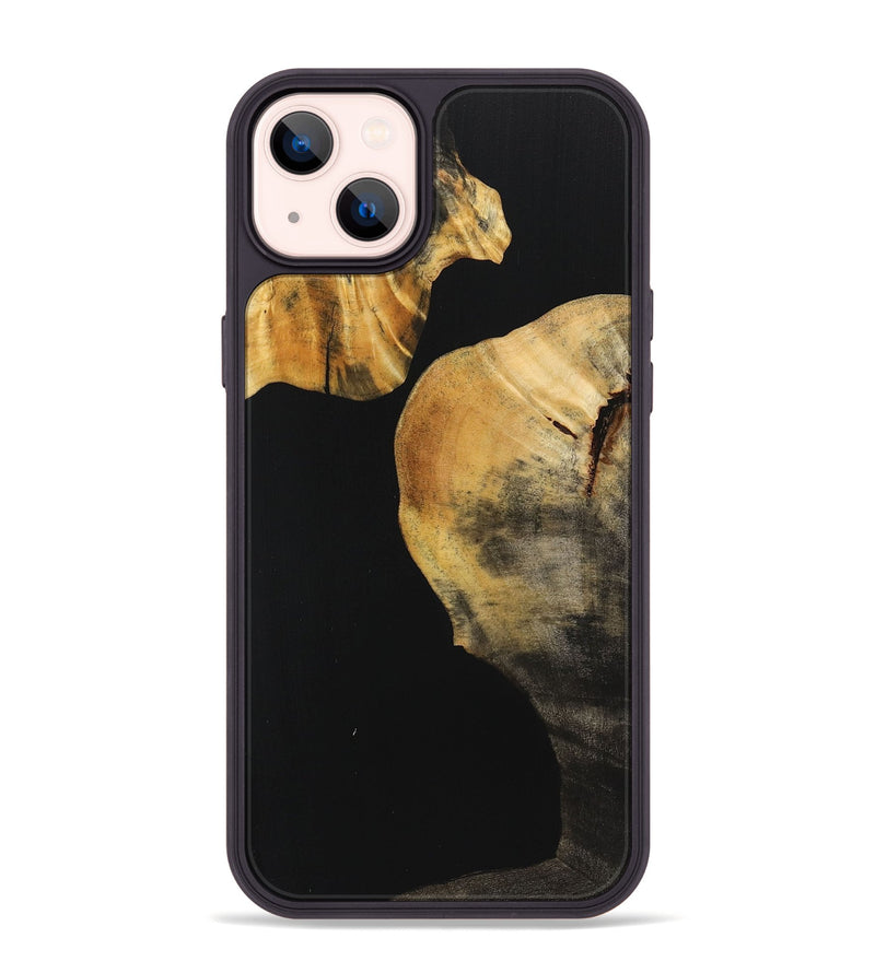 iPhone 14 Plus Wood Phone Case - Staci (Pure Black, 725918)