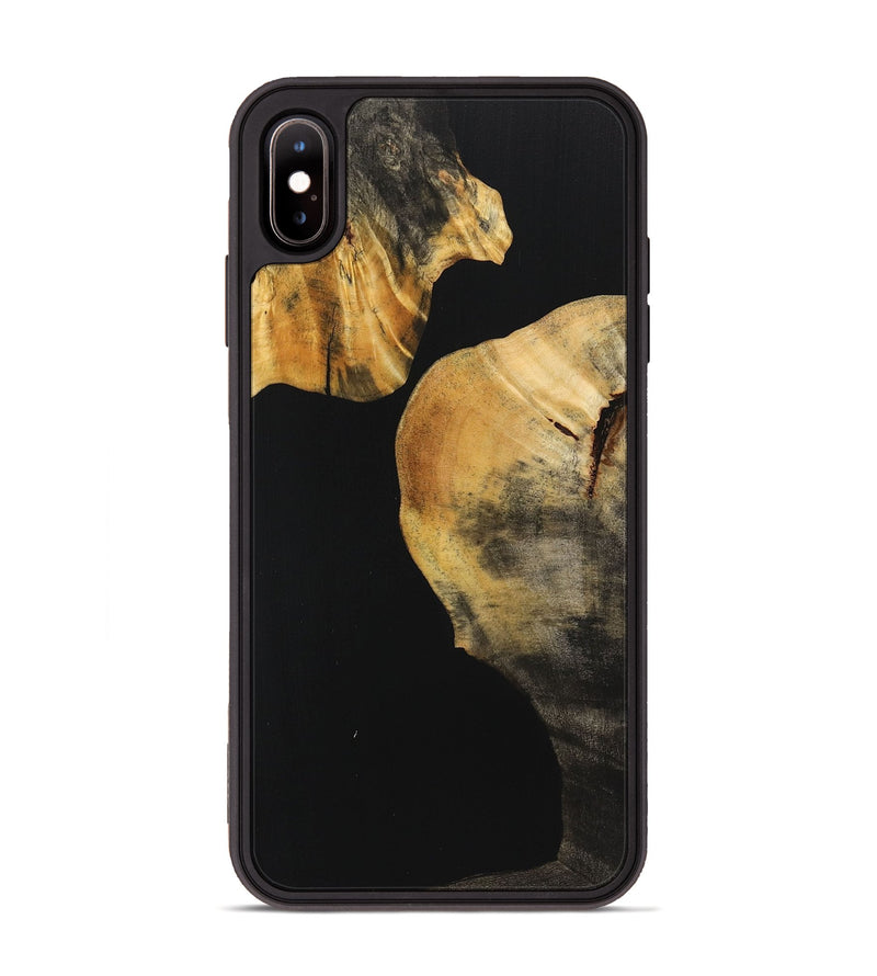 iPhone Xs Max Wood Phone Case - Staci (Pure Black, 725918)