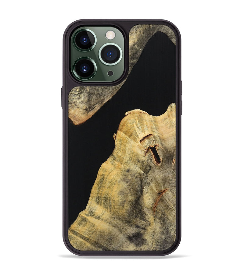 iPhone 13 Pro Max Wood Phone Case - Drew (Pure Black, 725920)