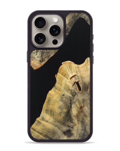 iPhone 15 Pro Max Wood Phone Case - Drew (Pure Black, 725920)