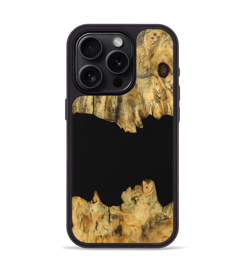 iPhone 15 Pro Wood Phone Case - Killian (Pure Black, 725922)