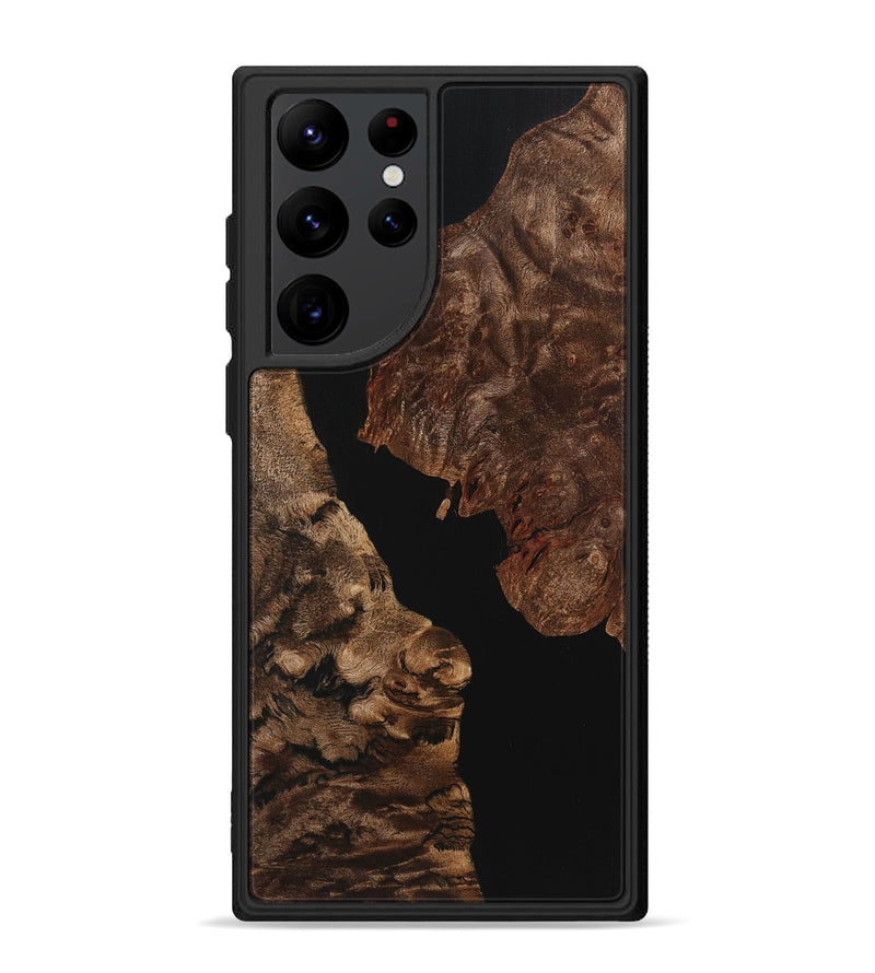 Galaxy S22 Ultra Wood Phone Case - Zaiden (Pure Black, 725927)