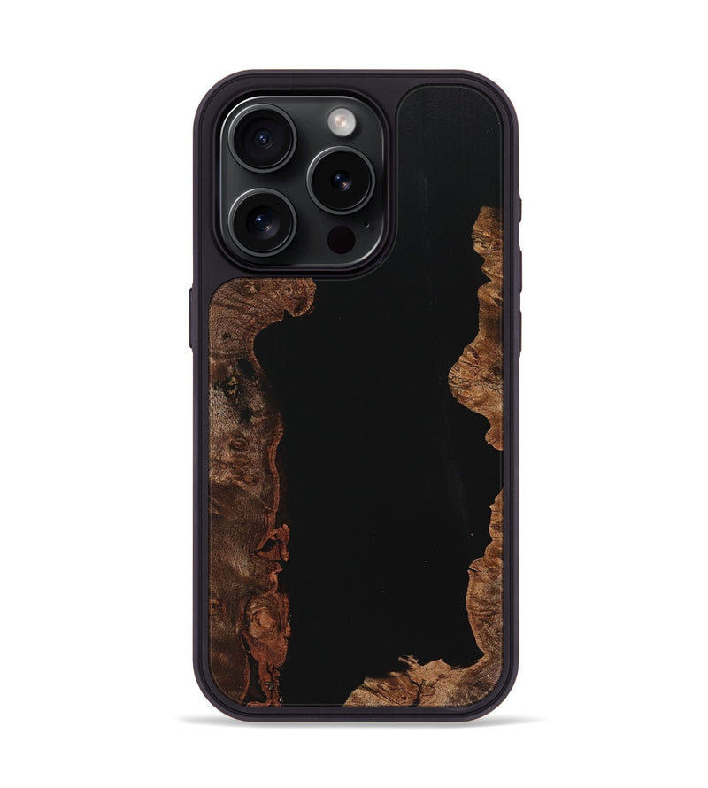 iPhone 15 Pro Wood Phone Case - Kali (Pure Black, 725928)