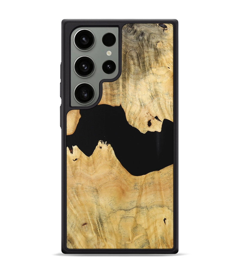 Galaxy S24 Ultra Wood Phone Case - Patrick (Pure Black, 725930)