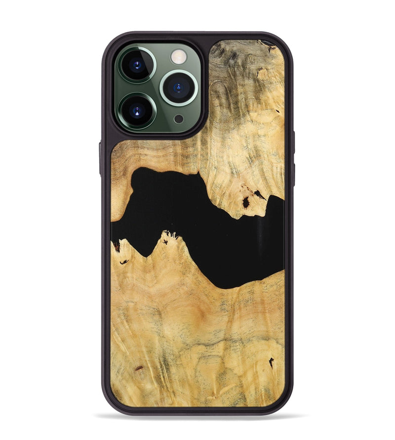 iPhone 13 Pro Max Wood Phone Case - Patrick (Pure Black, 725930)