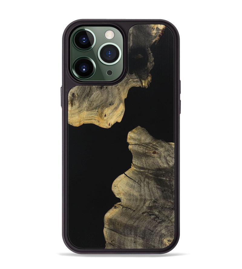 iPhone 13 Pro Max Wood Phone Case - Cierra (Pure Black, 725932)