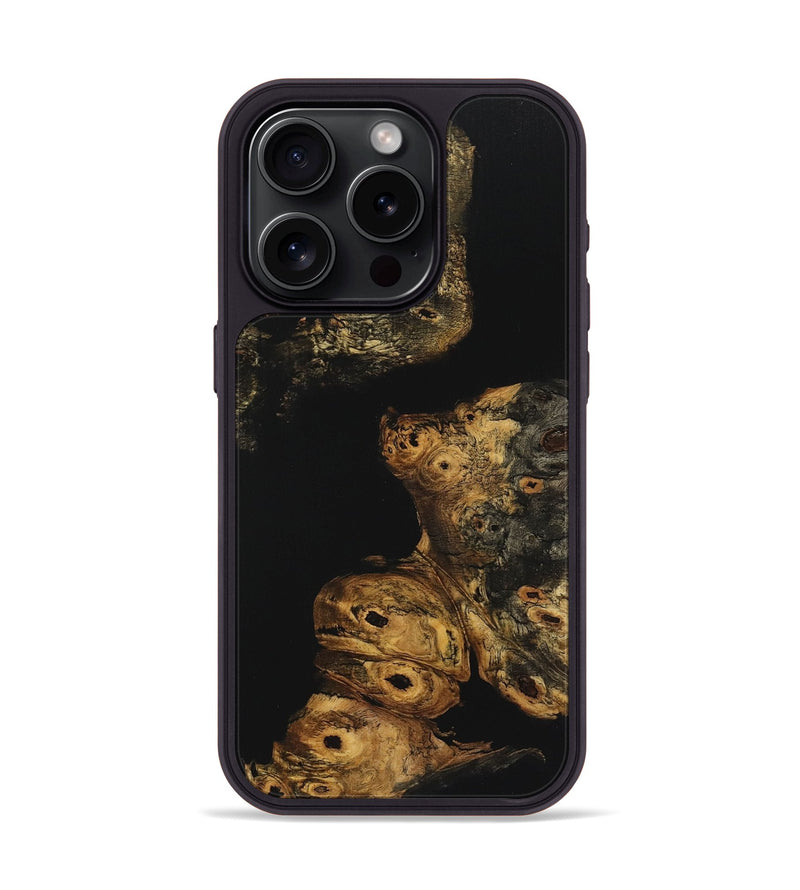 iPhone 15 Pro Wood Phone Case - Alejandro (Pure Black, 725933)