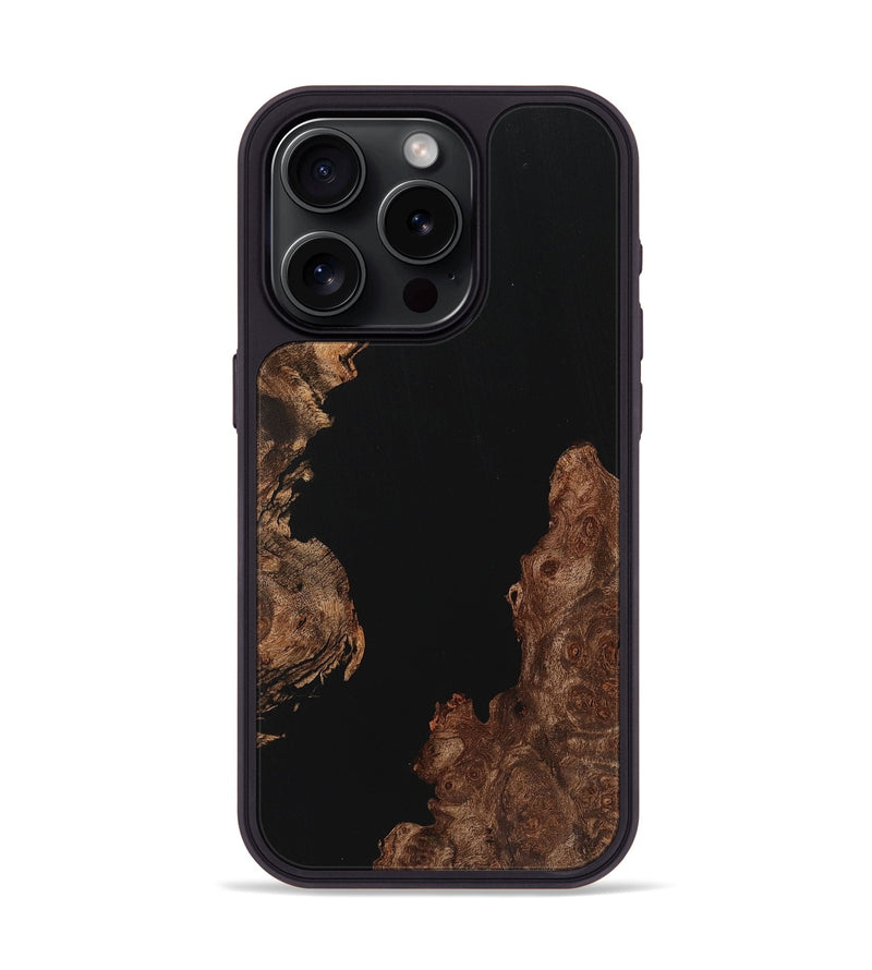 iPhone 15 Pro Wood Phone Case - Ryker (Pure Black, 725938)