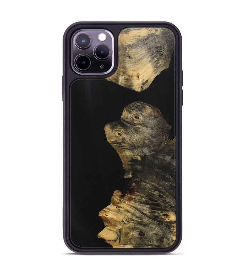 iPhone 11 Pro Max Wood Phone Case - Patricia (Pure Black, 725941)