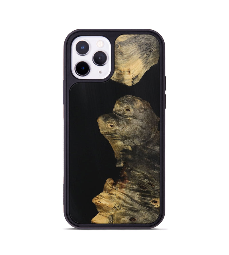 iPhone 11 Pro Wood Phone Case - Patricia (Pure Black, 725941)