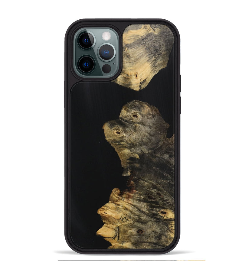 iPhone 12 Pro Max Wood Phone Case - Patricia (Pure Black, 725941)