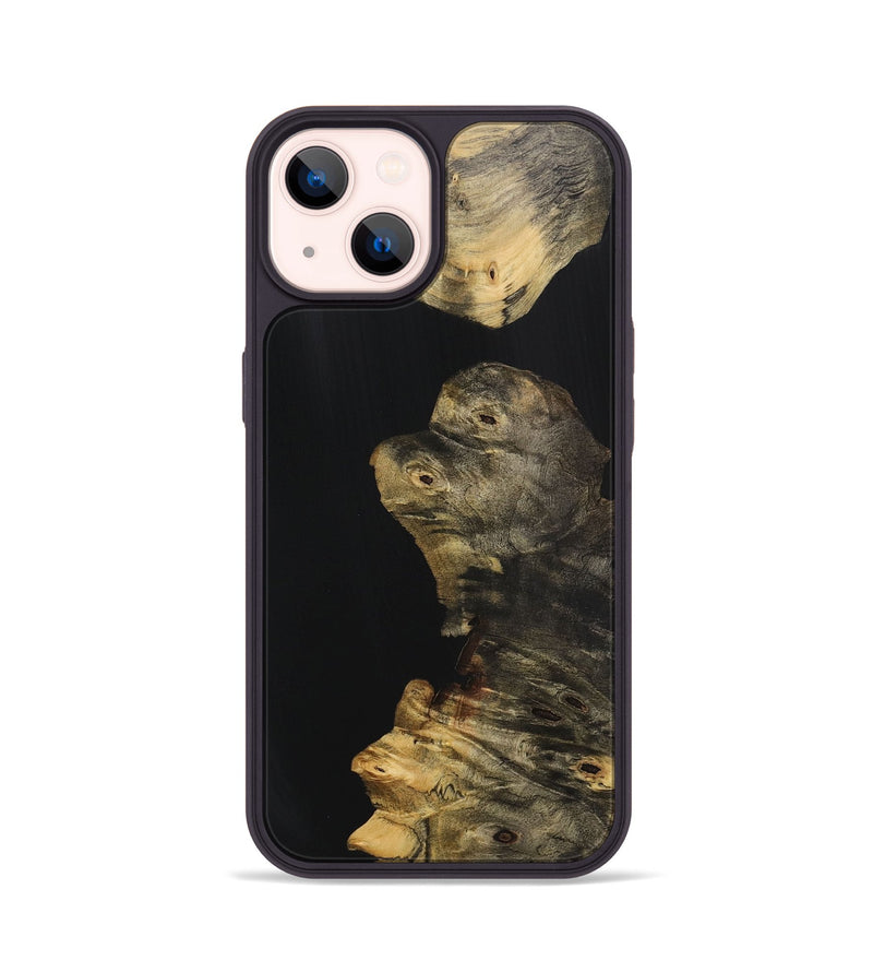 iPhone 14 Wood Phone Case - Patricia (Pure Black, 725941)