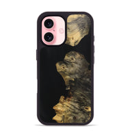 iPhone 16 Wood Phone Case - Patricia (Pure Black, 725941)