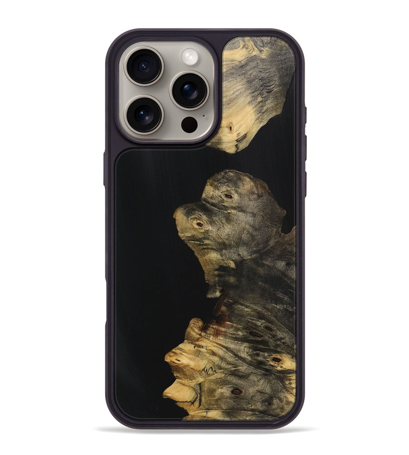 iPhone 16 Pro Max Wood Phone Case - Patricia (Pure Black, 725941)