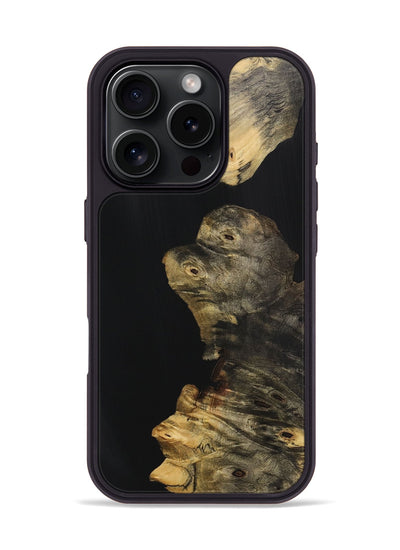 iPhone 16 Pro Wood Phone Case - Patricia (Pure Black, 725941)