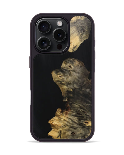 iPhone 16 Pro Wood Phone Case - Patricia (Pure Black, 725941)