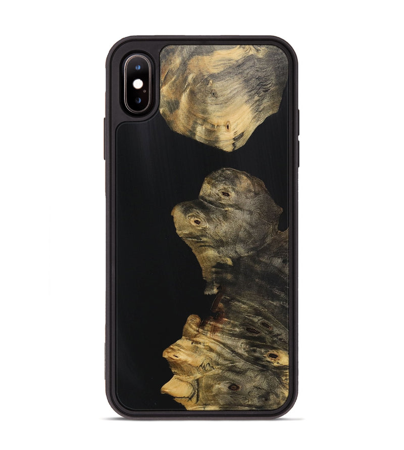 iPhone Xs Max Wood Phone Case - Patricia (Pure Black, 725941)