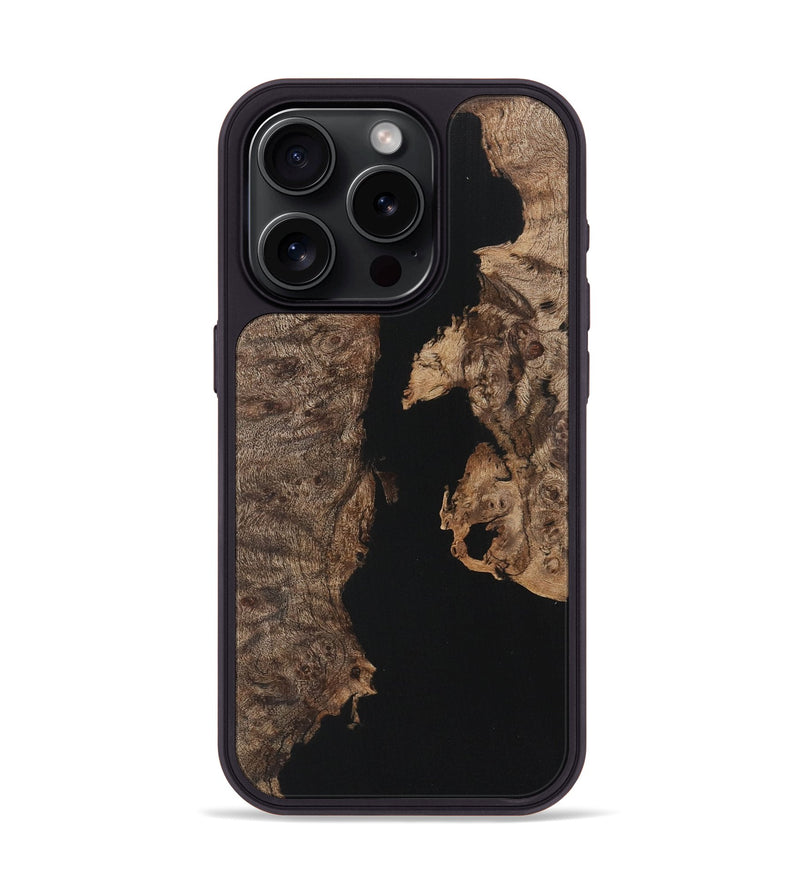 iPhone 15 Pro Wood Phone Case - Devonte (Pure Black, 725943)