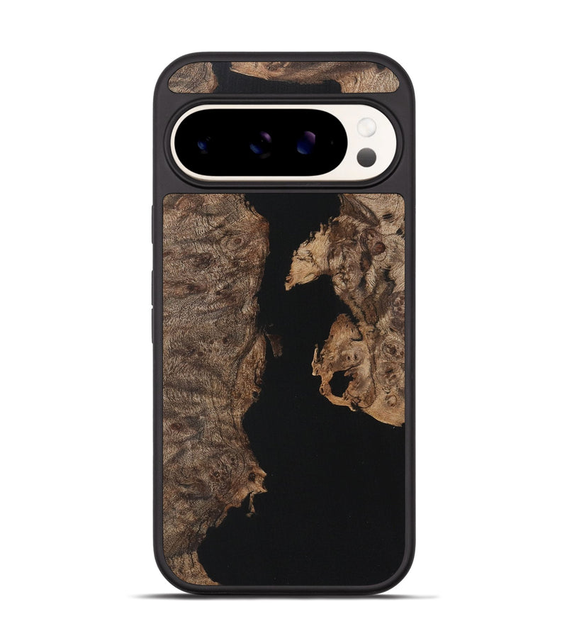 Pixel 9 Wood Phone Case - Devonte (Pure Black, 725943)