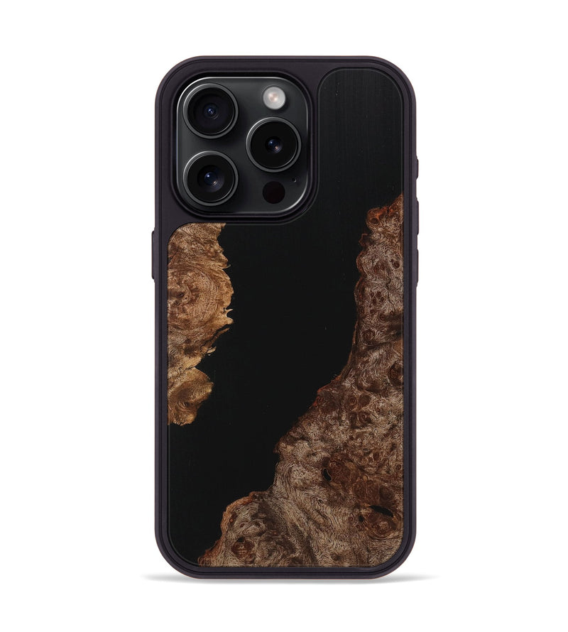 iPhone 15 Pro Wood Phone Case - Tyler (Pure Black, 725948)