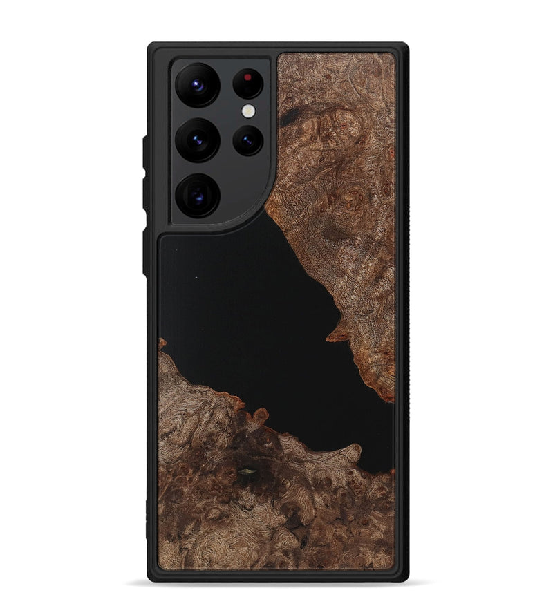 Galaxy S22 Ultra Wood Phone Case - Tucker (Pure Black, 725949)