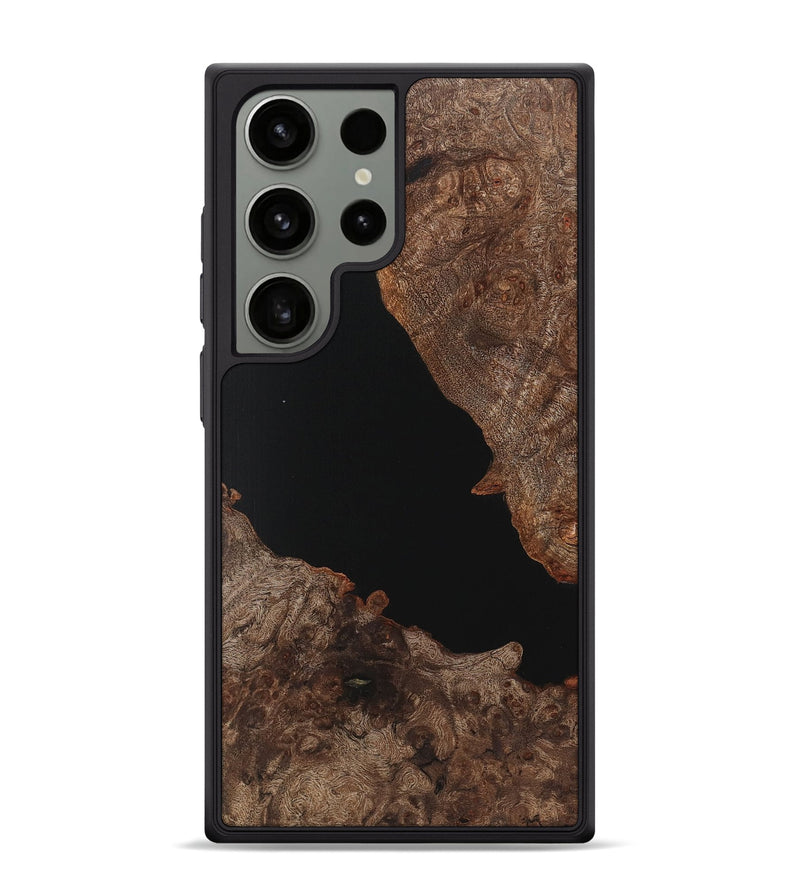 Galaxy S24 Ultra Wood Phone Case - Tucker (Pure Black, 725949)