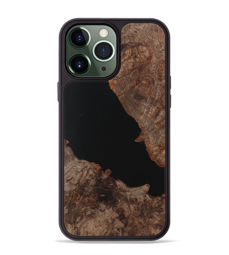 iPhone 13 Pro Max Wood Phone Case - Tucker (Pure Black, 725949)