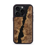 iPhone 15 Pro Wood Phone Case - Juanita (Pure Black, 725959)