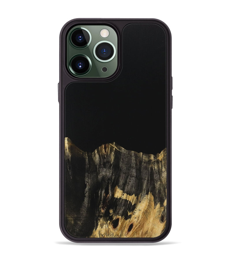 iPhone 13 Pro Max Wood Phone Case - Leroy (Pure Black, 725960)