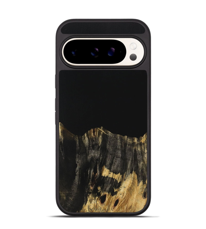 Pixel 9 Wood Phone Case - Leroy (Pure Black, 725960)