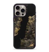 iPhone 15 Pro Max Wood Phone Case - Delbert (Pure Black, 725961)