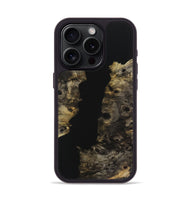 iPhone 15 Pro Wood Phone Case - Delbert (Pure Black, 725961)