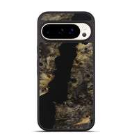 Pixel 9 Pro Wood Phone Case - Delbert (Pure Black, 725961)