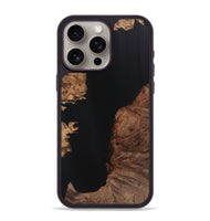 iPhone 15 Pro Max Wood Phone Case - Isaiah (Pure Black, 725962)