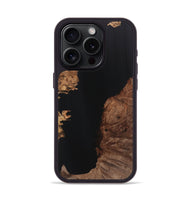 iPhone 15 Pro Wood Phone Case - Isaiah (Pure Black, 725962)