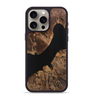 iPhone 15 Pro Max Wood Phone Case - Esther (Pure Black, 725963)