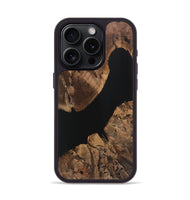 iPhone 15 Pro Wood Phone Case - Esther (Pure Black, 725963)