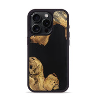 iPhone 15 Pro Wood Phone Case - Maci (Pure Black, 725967)