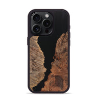 iPhone 15 Pro Wood Phone Case - Ellen (Pure Black, 725968)