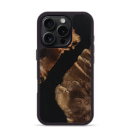 iPhone 16 Pro Wood Phone Case - Christa (Pure Black, 725975)