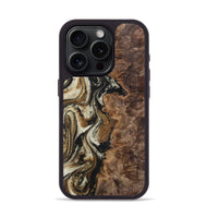 iPhone 15 Pro Wood Phone Case - Lexi (Black & White, 725983)