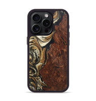 iPhone 15 Pro Wood Phone Case - Jill (Black & White, 725987)