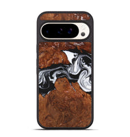 Pixel 9 Pro Wood Phone Case - Clay (Black & White, 725988)