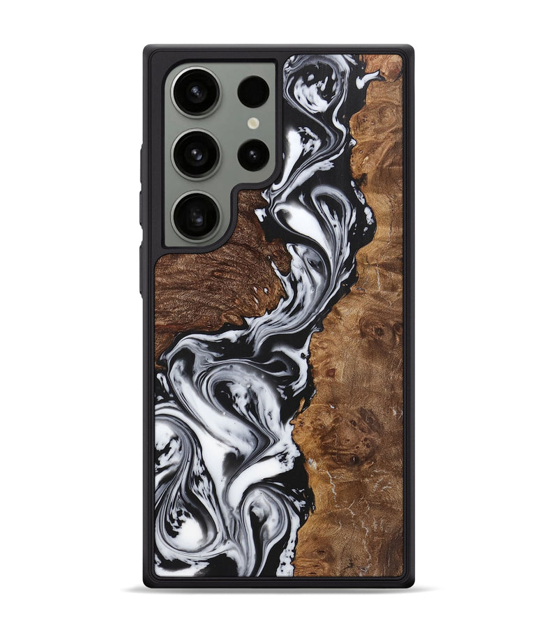 Galaxy S24 Ultra Wood Phone Case - Glenn (Black & White, 725990)